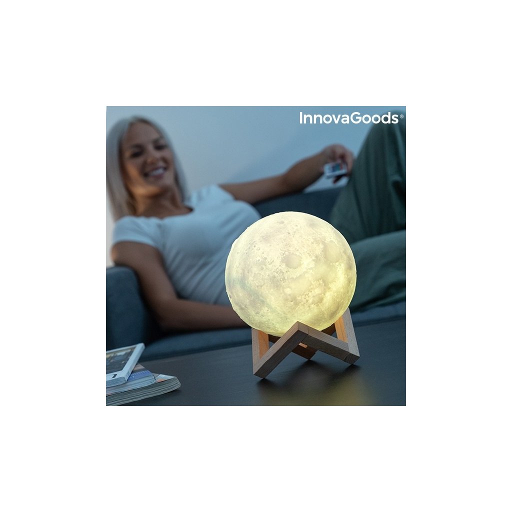 Nabíjecí LED Lampa Luna Moondy InnovaGoods