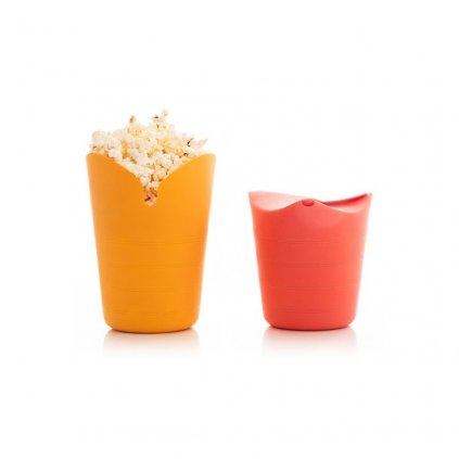 Silikonové skládací nádoby na popcorn Popbox InnovaGoods (2 Kusy)