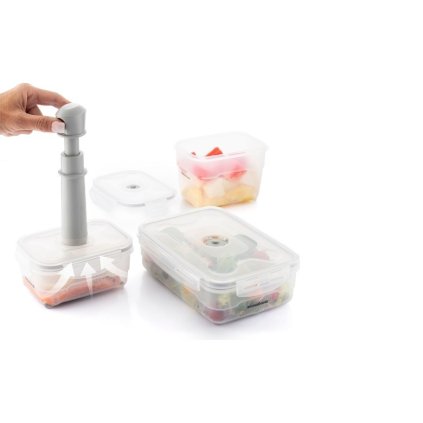 Sada 3 nádob na vakuové balení s ruční pumpičkou Vacse InnovaGoods