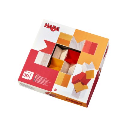 Dřevěná stavebnice 3D oranžová Haba