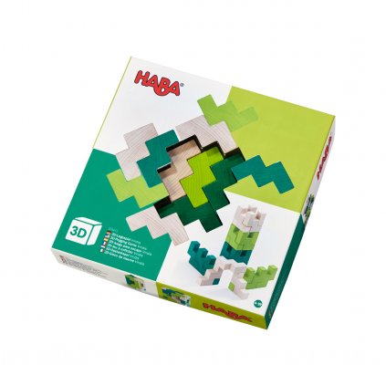Dřevěná stavebnice 3D zelená Haba