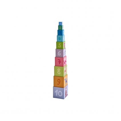 Skládací pyramida - lesní zvířata Haba