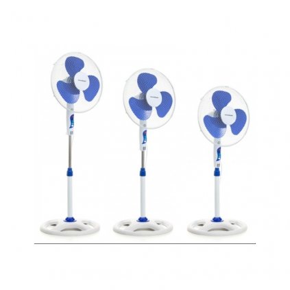 Stojanový Ventilátor InnovaGoods Ø 40 cm 50 W Modrobílý