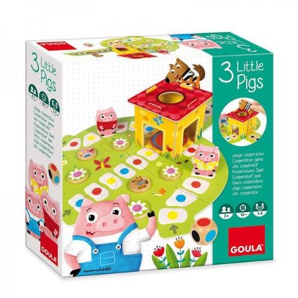 juego de madera diset goula 3 little pig es pt fr it en cs 136304
