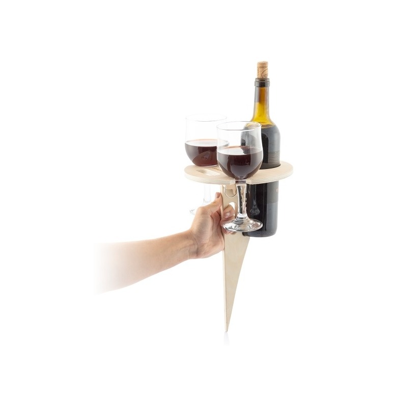 Levně Venkovní přenosný skládací stolek na víno Winnek InnovaGoods