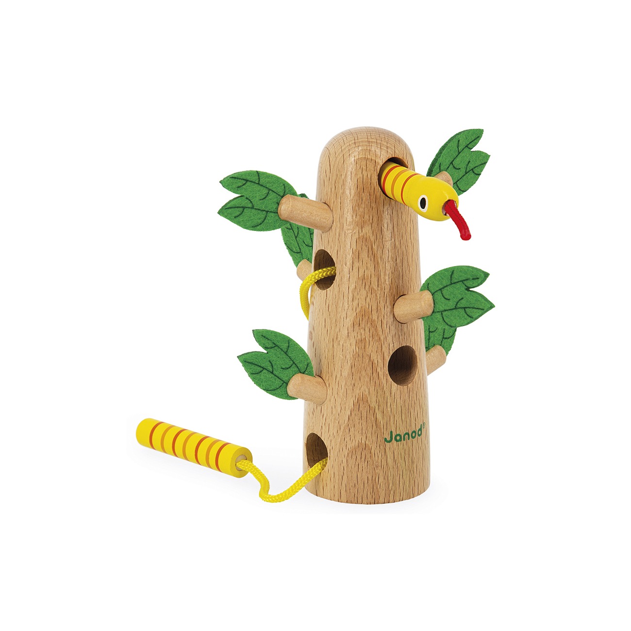 Levně Provlékací hračka - tropický strom Janod Varianta: Provlékací hračka - tropický strom