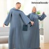 Přikrývka s rukávy s kapsou uprostřed Doublanket InnovaGoods